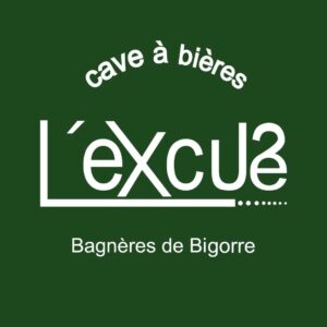Logo L'Excuse – cave à bières, Bagnères-de-Bigorre, partenaire du Stade Bagnérais Athlétisme